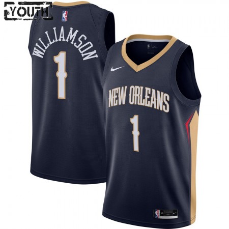 Kinder NBA New Orleans Pelicans Trikot Zion Williamson 1 Nike 2020-2021 Icon Edition Swingman